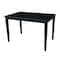 International Concepts Rectangle Solid Wood Top Table, Black, 48 W, 30 L, 30 in H, Wood, Black K46-3048-30S - alternate 1